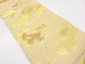 アンティーク　綴れ　雲にのり散らし模様織り出し袋帯（材料）